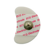 Electrode ECG CNSAC, en forme de demi-lune, 24x39mm, mousse