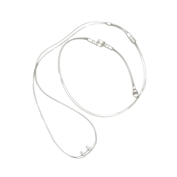 Lunettes nasales avec filtre intégré pour le diagnostic du sommeil, avec raccord Luer-Lock