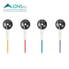 CNSAC Electrodes EEG Cup à usage unique, avec câble de connexion de 100cm, 25 pièces
