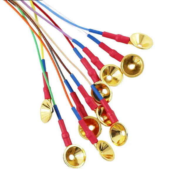 Electrodes Grass Gold Cup, câble de 76cm, 10 pièces